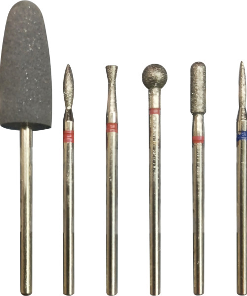 MANICURE NAIL BITS ΚΙΤ 6τμχ