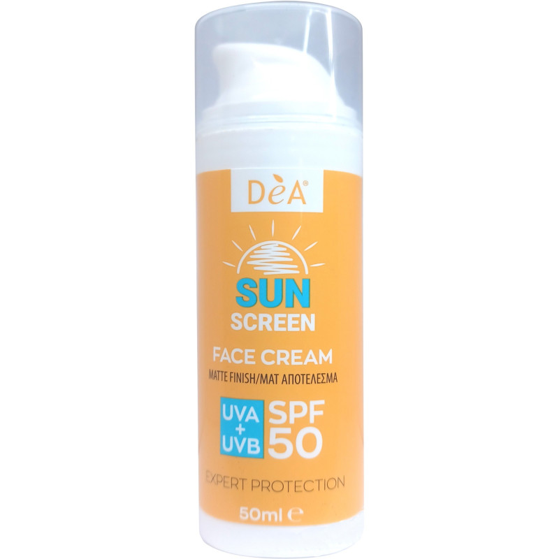 DEA ΑΝΤΙΗΛΙΑΚΗ ΚΡΕΜΑ ΠΡΟΣΩΠΟΥ SPF 50 50ml