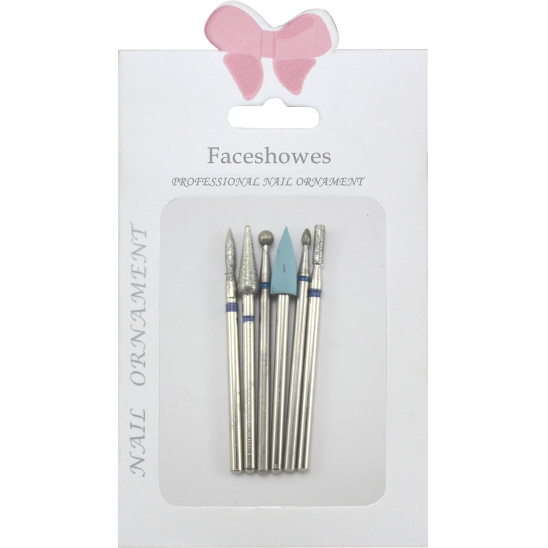 MANICURE NAIL BITS ΚΙΤ No5 6 τμχ