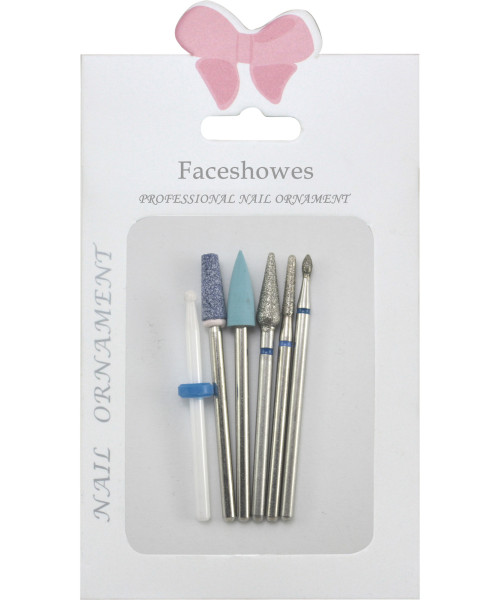 MANICURE NAIL BITS ΚΙΤ No1 6 τμχ