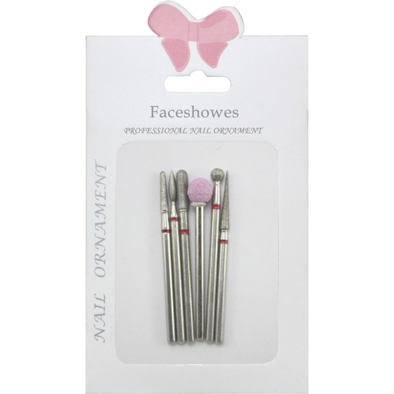 MANICURE NAIL BITS ΚΙΤ No6 6 τμχ