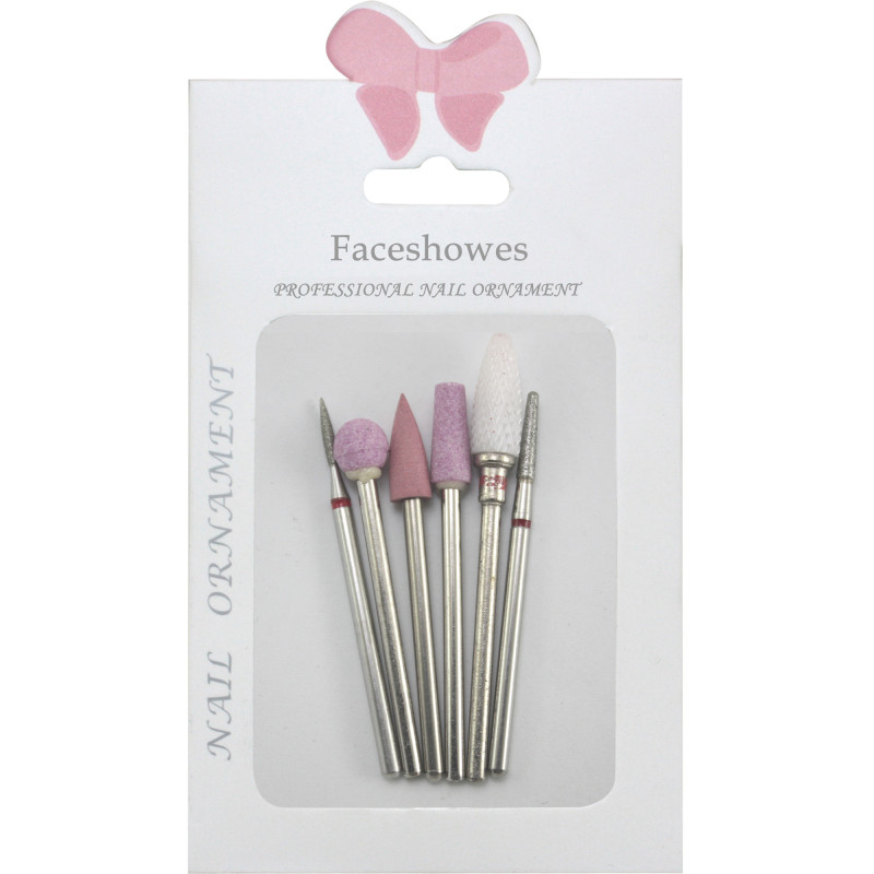 MANICURE NAIL BITS ΚΙΤ No2 6 τμχ