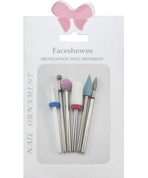 MANICURE NAIL BITS ΚΙΤ No3 6 τμχ
