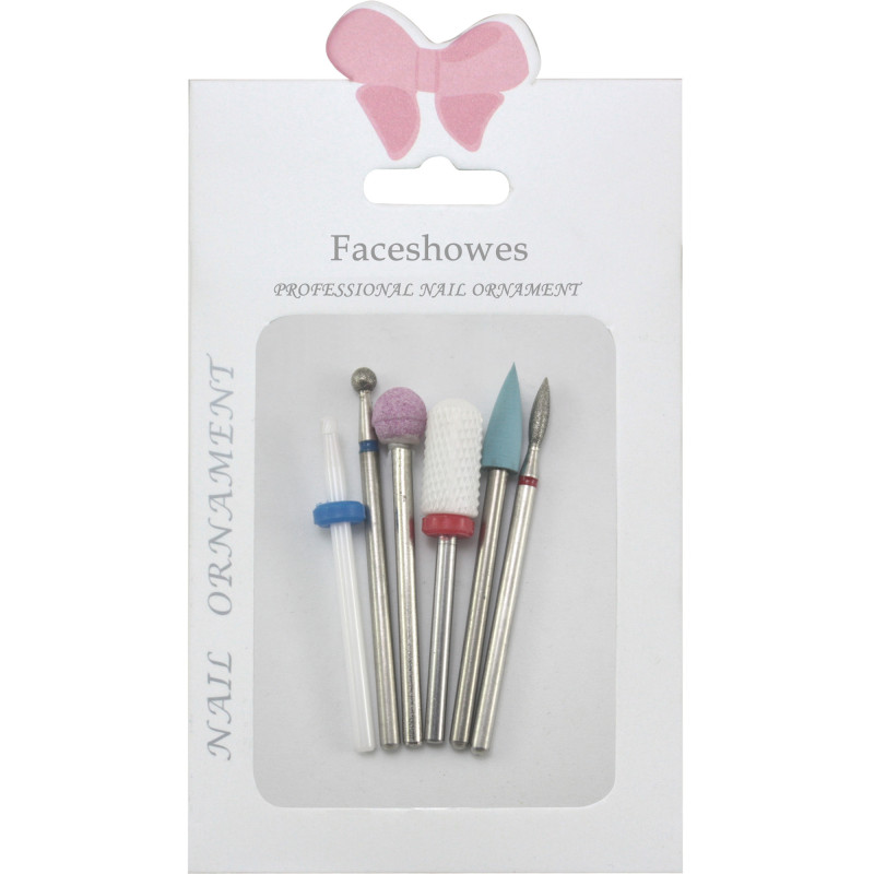 MANICURE NAIL BITS ΚΙΤ No3 6 τμχ