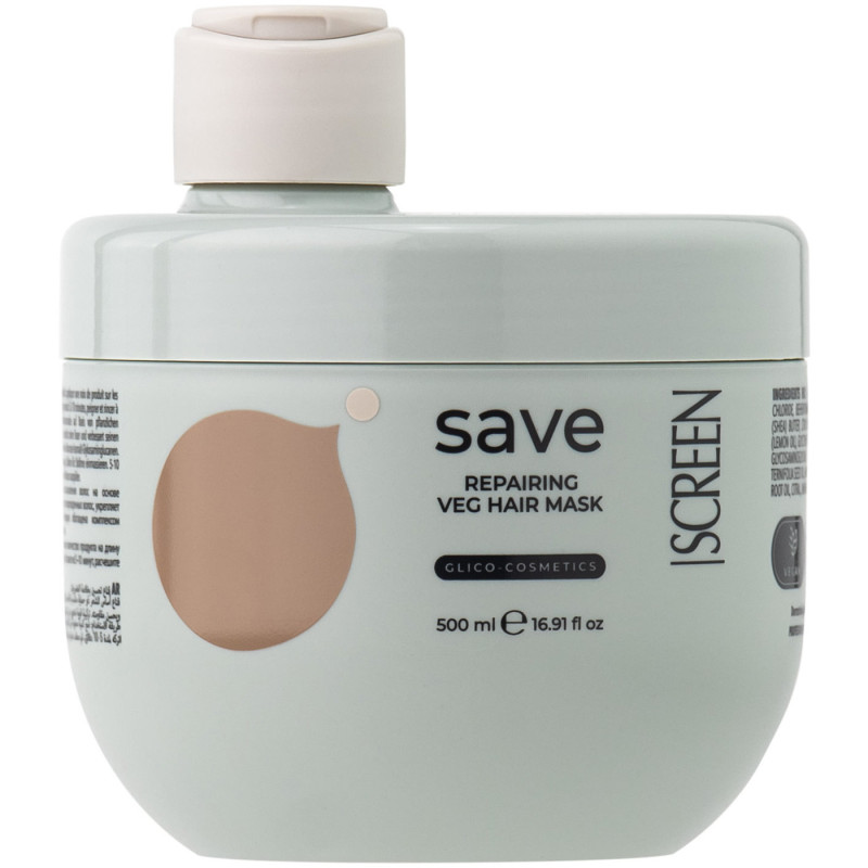 SCREEN SAVE REPAIRING VEG HAIR MASK 500ml