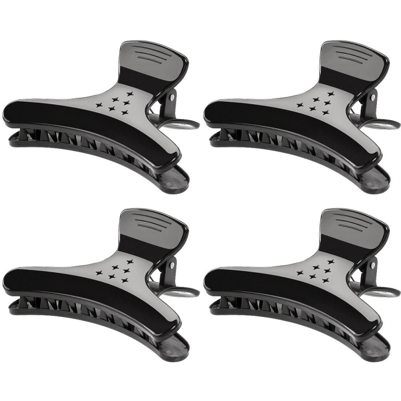 ΚΛΑΜΕΡ BUTTERFLY ΜΕΓΑΛΑ ΜΑΥΡΑ 4τμχ