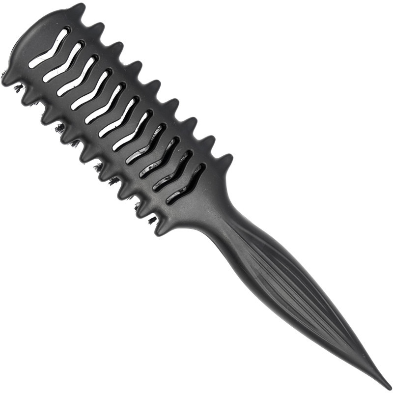 BOUNCY CURL BRUSH WILD BOAR & NYLON BLACK