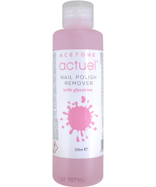 ACTUEL ACETONE NAIL POLISH REMOVER ΜΕ ΓΛΥΚΕΡΙΝΗ 250ml