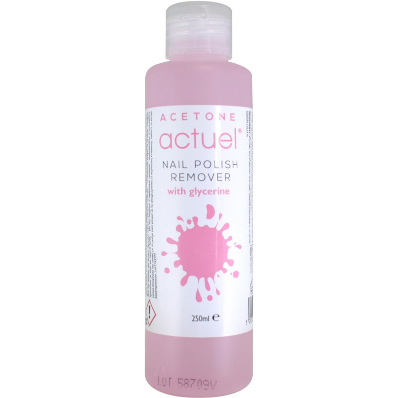 ACTUEL ACETONE NAIL POLISH REMOVER ΜΕ ΓΛΥΚΕΡΙΝΗ 250ml