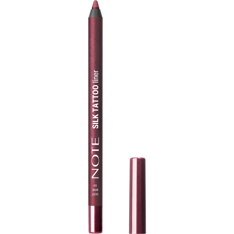 NOTE SILK TATTOO LINER No04 DEEP WINE 1.2g