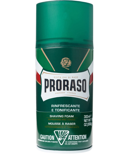 PRORASO SHAVING FOAM ΕΥΚΑΛΥΠΤΟΣ & ΜΕΝΘΟΛΗ 300ml