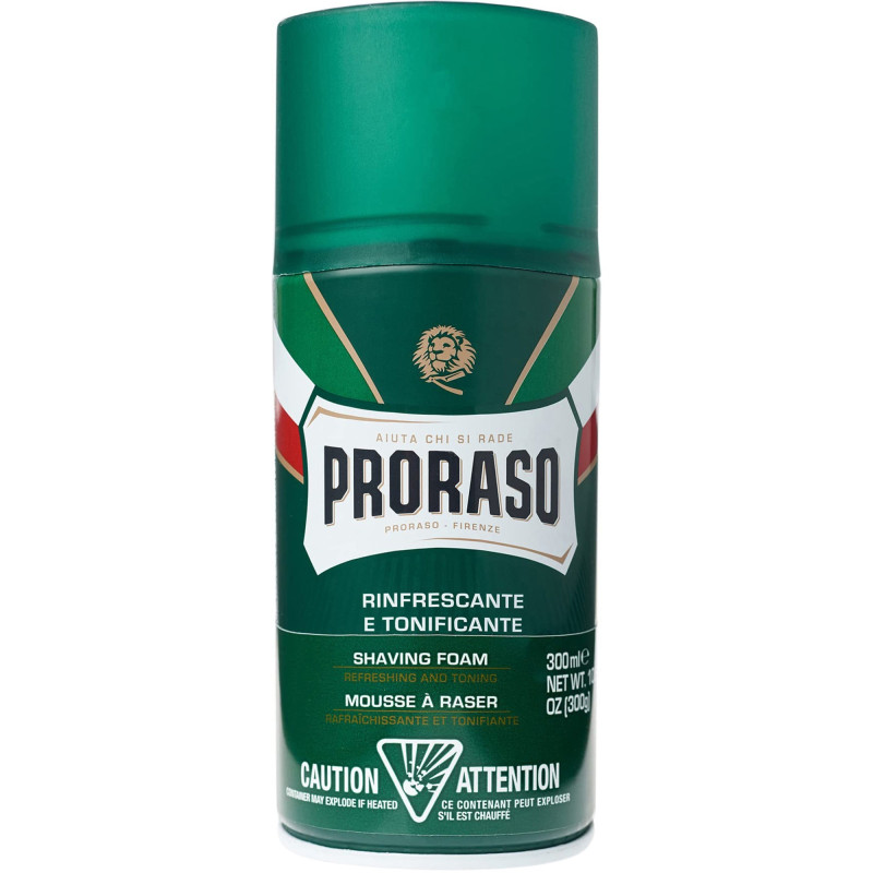 PRORASO SHAVING FOAM ΕΥΚΑΛΥΠΤΟΣ & ΜΕΝΘΟΛΗ 300ml