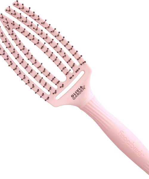 FINGER BRUSH DOUBLE BRISTLES PASTEL PINK MEDIUM