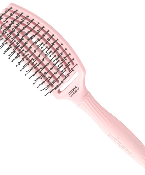 FINGER BRUSH DOUBLE BRISTLES PASTEL PINK MEDIUM