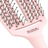 FINGER BRUSH DOUBLE BRISTLES PASTEL PINK MEDIUM
