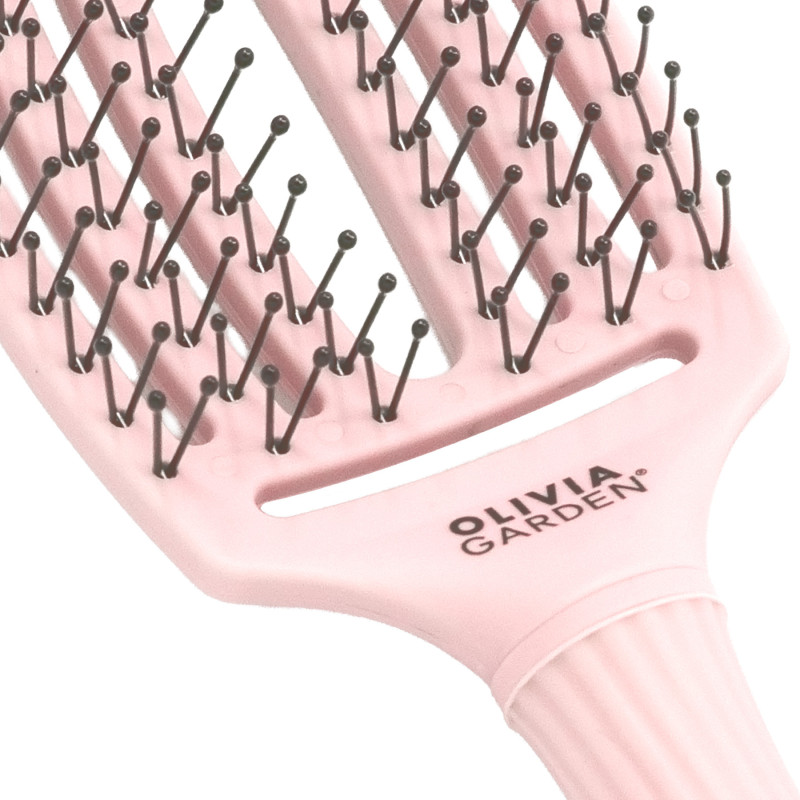 FINGER BRUSH DOUBLE BRISTLES PASTEL PINK MEDIUM