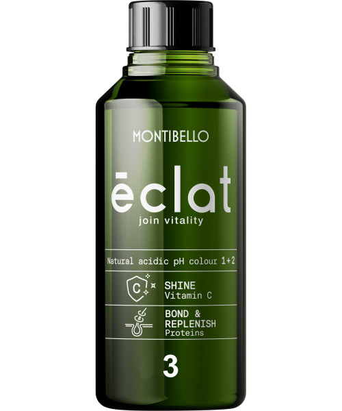 3 ΣΚΟΥΡΟ ΚΑΣΤΑΝΟ MONTIBELLO ECLAT NATURAL ACID PH COLOUR 60ml