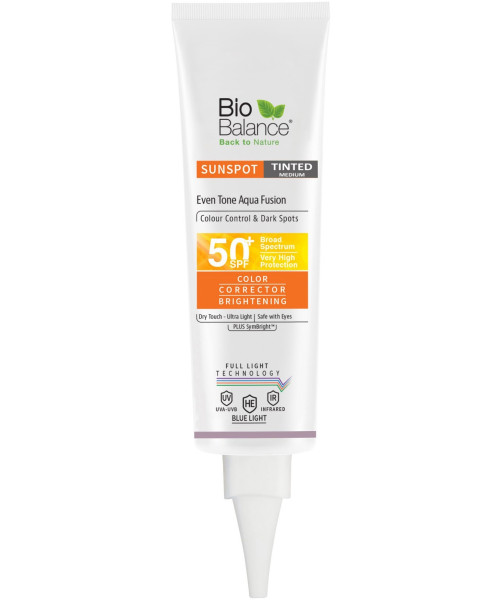 BIOBALANCE SUNSPOT TINTED MEDIUM MATTIFYING FACE SPF50+ 40ml