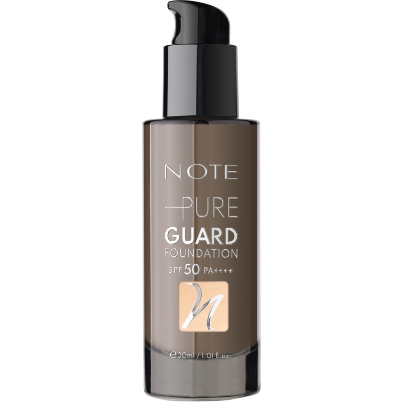 NOTE PURE GUARD FOUNDATION No100 GLOWING BEIGE SPF50 30ml