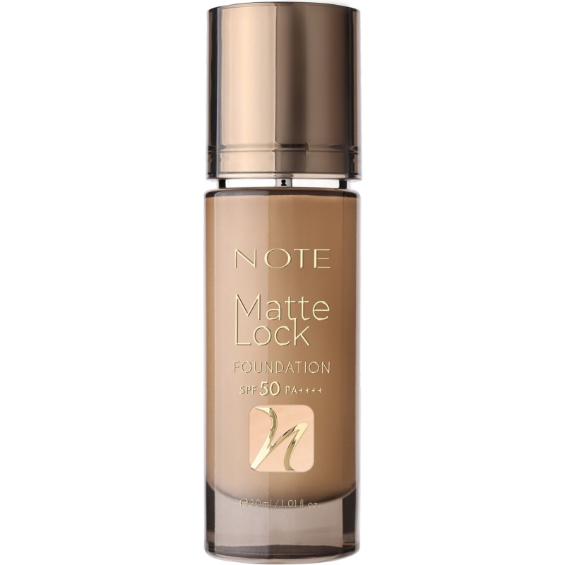 NOTE MATTE LOCK FOUNDATION No110 PURE BEIGE SPF50 30ml