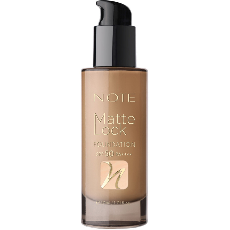 NOTE MATTE LOCK FOUNDATION No110 PURE BEIGE SPF50 30ml