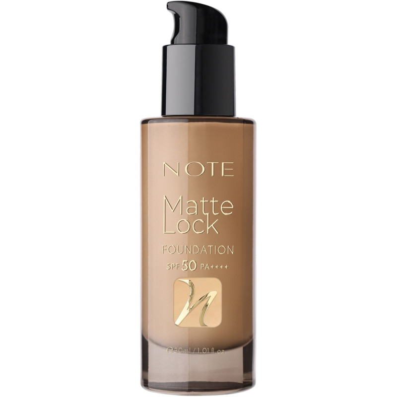 NOTE MATTE LOCK FOUNDATION No120 MEDIUM BEIGE SPF50 30ml