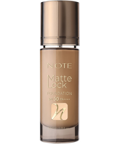 NOTE MATTE LOCK FOUNDATION No100 VELVET BEIGE SPF50 30ml
