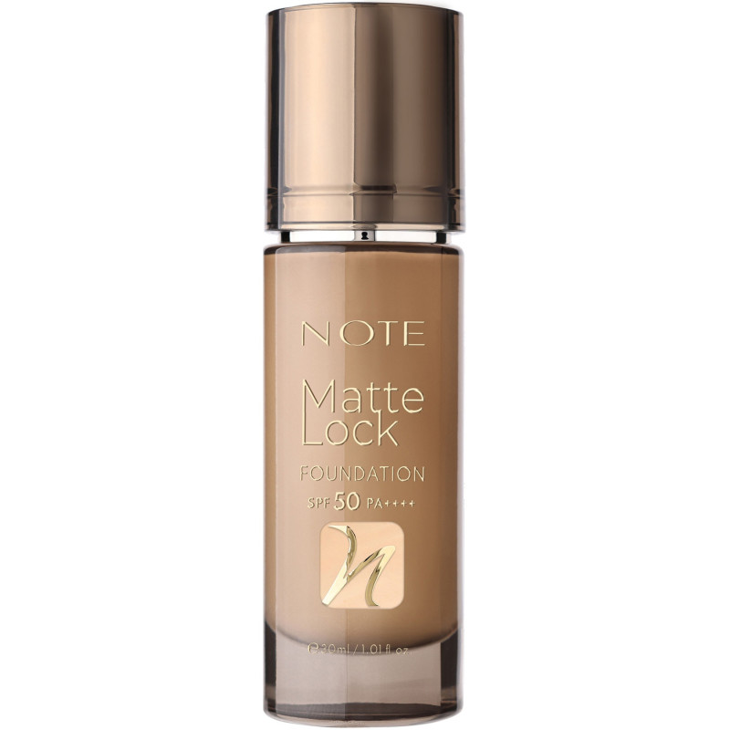 NOTE MATTE LOCK FOUNDATION No100 VELVET BEIGE SPF50 30ml