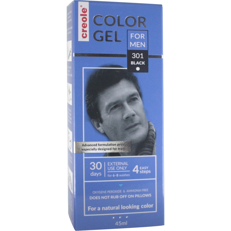 CREOLE ΧΡΩΜΟΖΕΛ 30 DAYS Νο301 ΜΑΥΡΟ 45ml