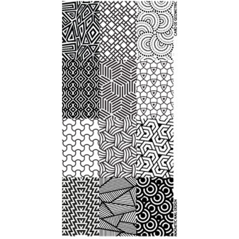 118608 STAMPING PLATE GEOMETRIC No06
