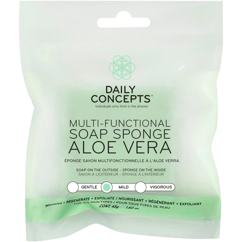 DAILY CONCEPTS MULTIFUNCTIONAL ALOE VERA SOAP SPONGE 45g