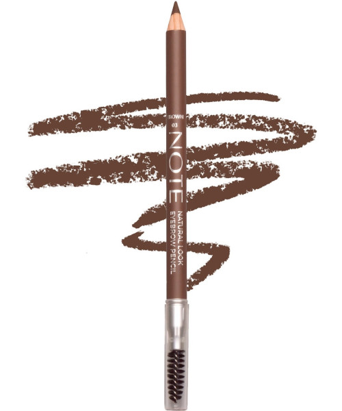 NOTE NATURAL LOOK EYEBROW PENCIL No3 BROWN 1.08g