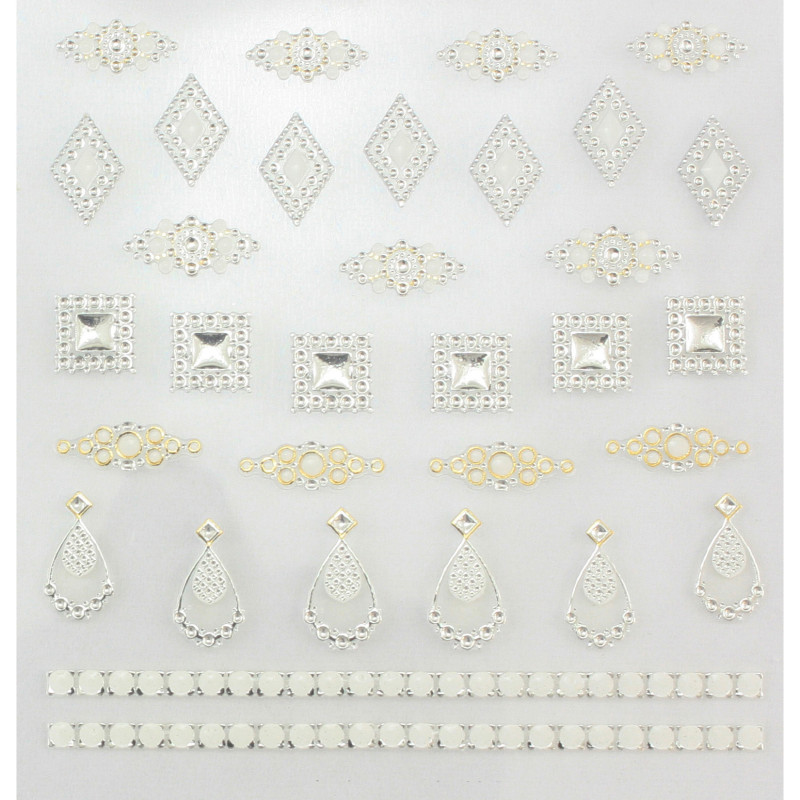 96632 SHINY NAIL APPLIQUE - DAZZLING DECORATION