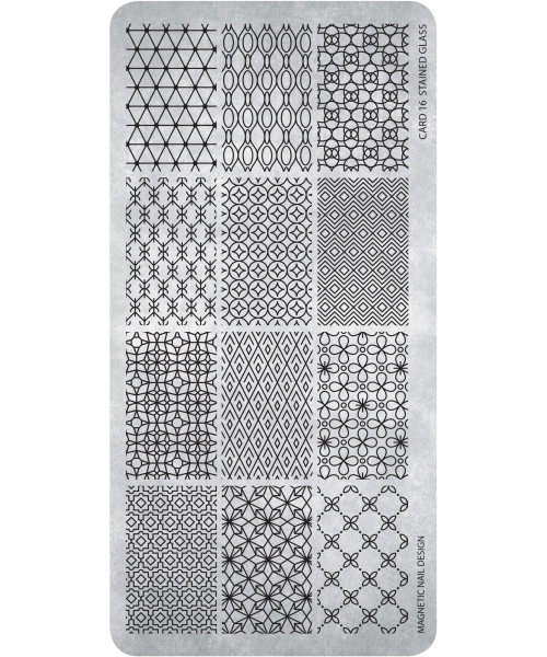 118619 STAMPING PLATE STAINED GLASS No16
