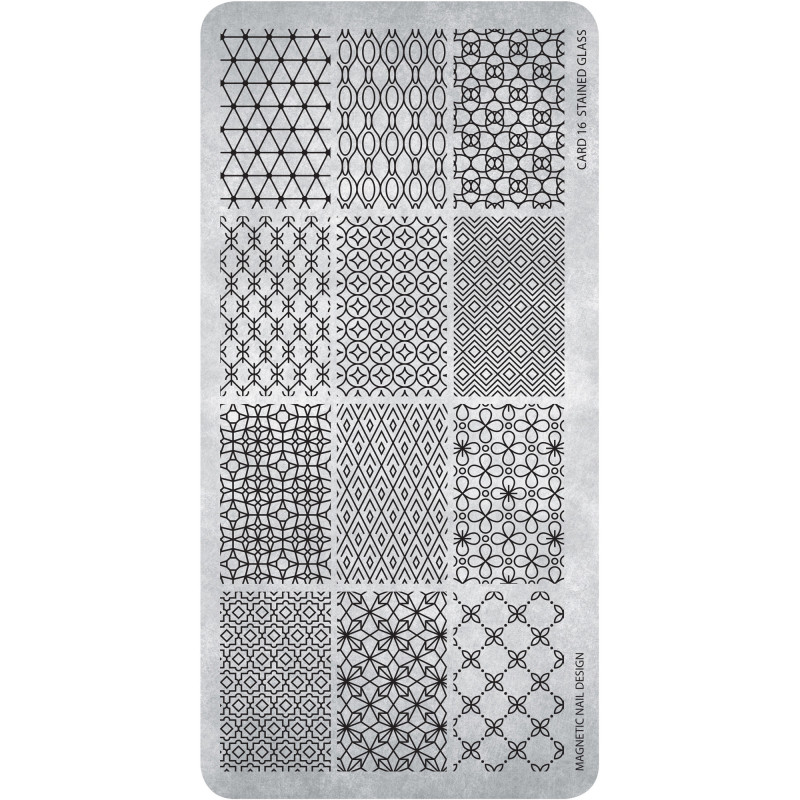 118619 STAMPING PLATE STAINED GLASS No16