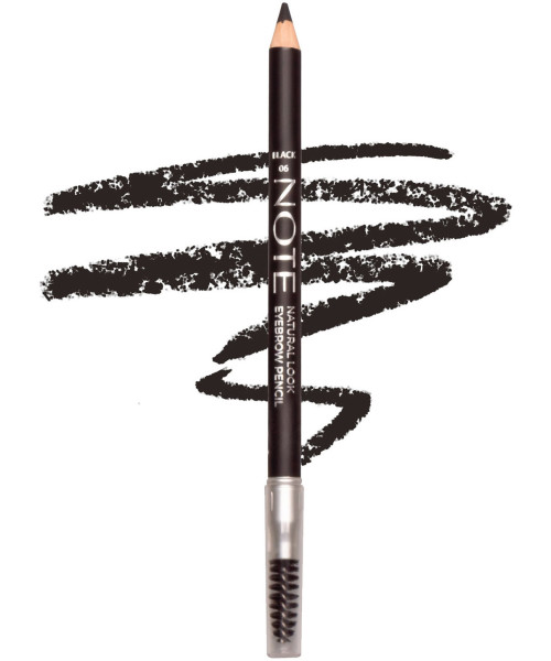 NOTE NATURAL LOOK EYEBROW PENCIL No6 BLACK 1.08g