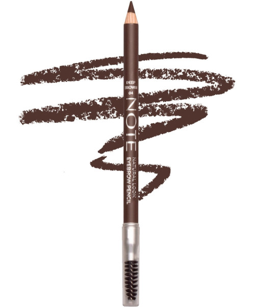 NOTE NATURAL LOOK EYEBROW PENCIL No4 DEEP BROWN 1.08g