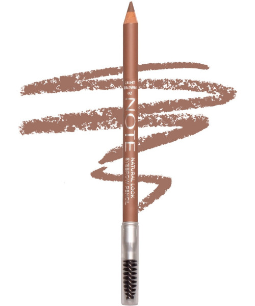 NOTE NATURAL LOOK EYEBROW PENCIL No2 LIGHT BROWN 1.08g