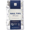 NAIL TIPS SQUARE NATURAL 300τμχ