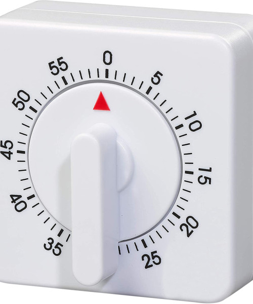 TIMER ΧΡΟΝΟΜΕΤΡΟ ΤΕΤΡΑΓΩΝΟ ΛΕΥΚΟ