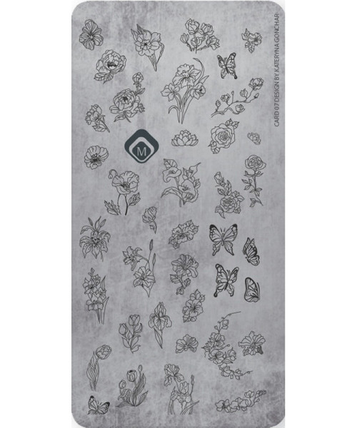 118609 STAMPING PLATE BY KATHERYNA No07