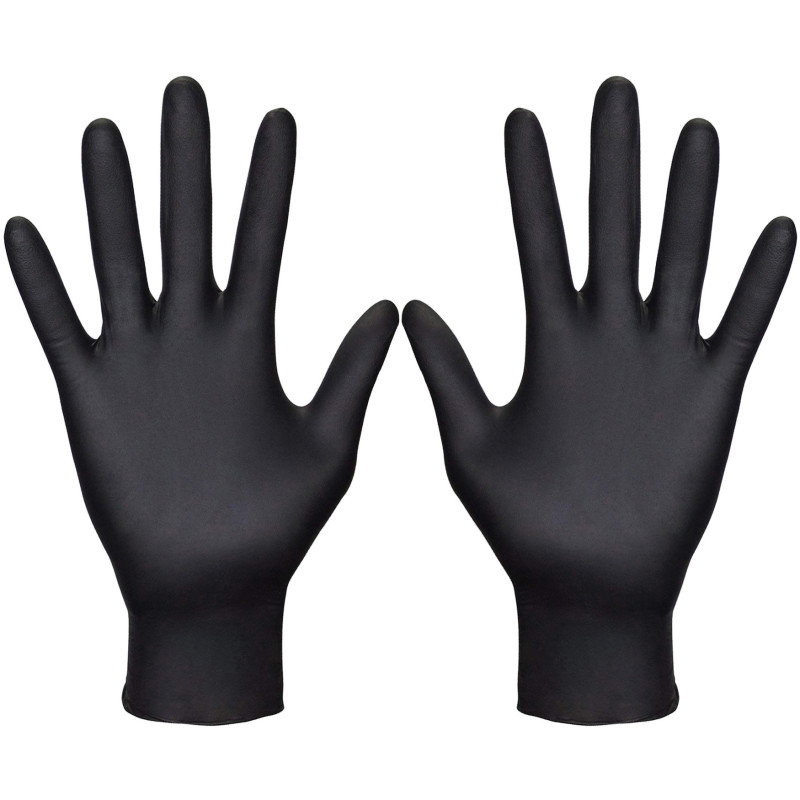 ΓΑΝΤΙΑ LATEX ΜΑΥΡΑ LARGE 20τμχ