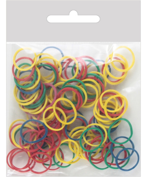 ΛΑΣΤΙΧΑΚΙΑ ΜΑΛΛΙΩΝ ΣΙΛΙΚΟΝΗΣ ΠΟΛΥΧΡΩΜΑ 100τμχ