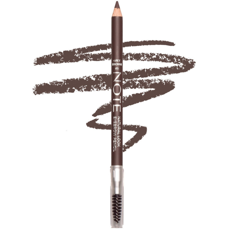 NOTE NATURAL LOOK EYEBROW PENCIL No5 GREY BROWN 1.08g