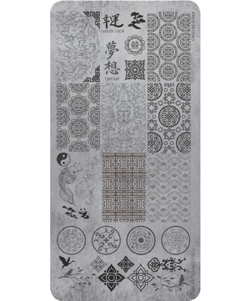 118611 STAMPING PLATE ASIAN STYLE No08