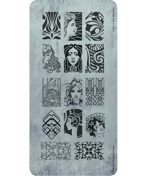 118615 STAMPING PLATE NOUVEAU No12