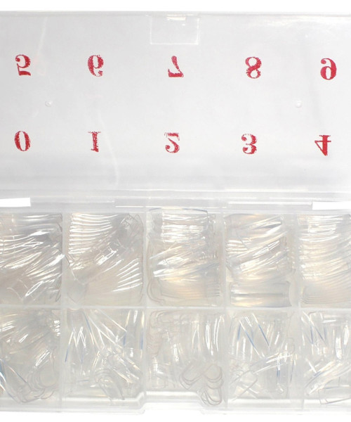 NAIL TIPS CLEAR BOX 500pcs