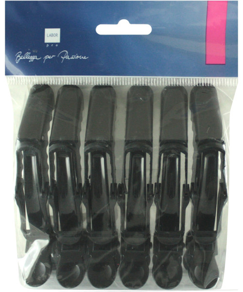 ΠΛΑΣΤΙΚΑ CROC CLIP ΜΑΥΡΑ 115mm 6τμχ