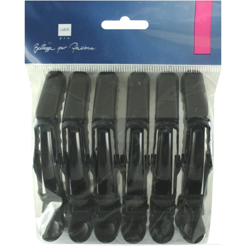 ΠΛΑΣΤΙΚΑ CROC CLIP ΜΑΥΡΑ 115mm 6τμχ