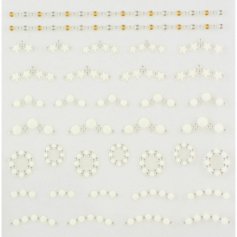 96640 SHINY NAIL APPLIQUE - DAZZLING DECORATION